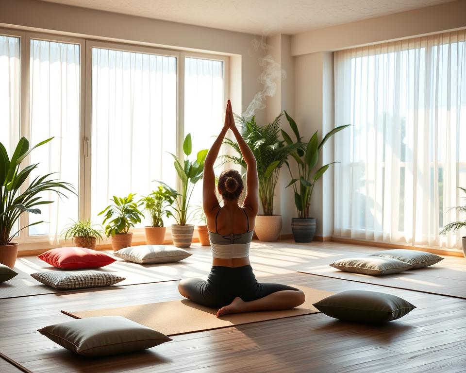 Stressvermindering door mindful yoga