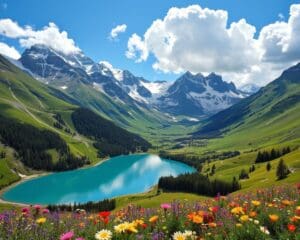 Natuurpracht in de valleien en meren van de Alpen