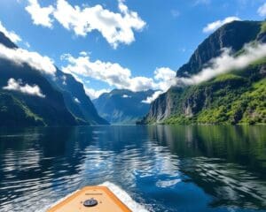 Reizen langs de fjorden van Zuid-Noorwegen per boot