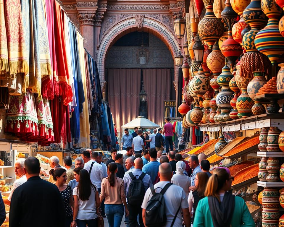 Reizen naar de kleurrijke markten van Marrakech