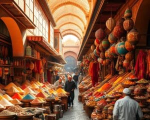 Reizen naar de kleurrijke markten van Marrakech