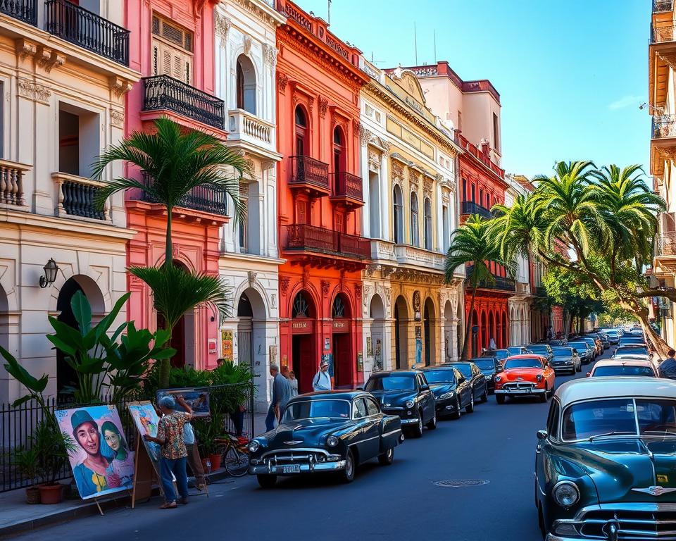 Reizen naar de kleurrijke straten van Havana