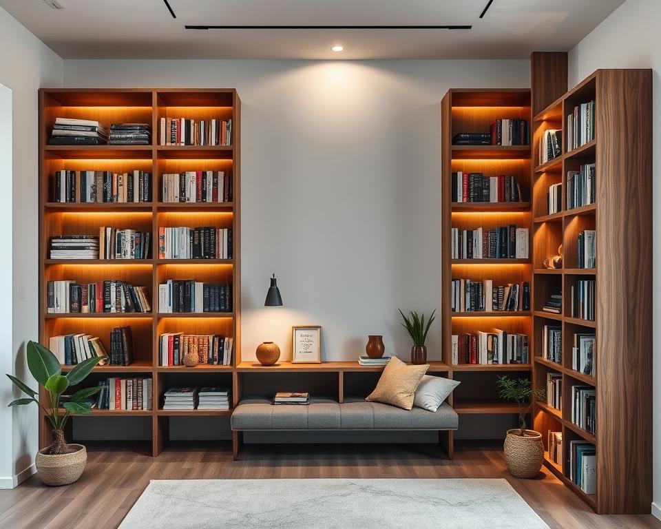 boekenplanken voor een opgeruimde en stijlvolle kamer