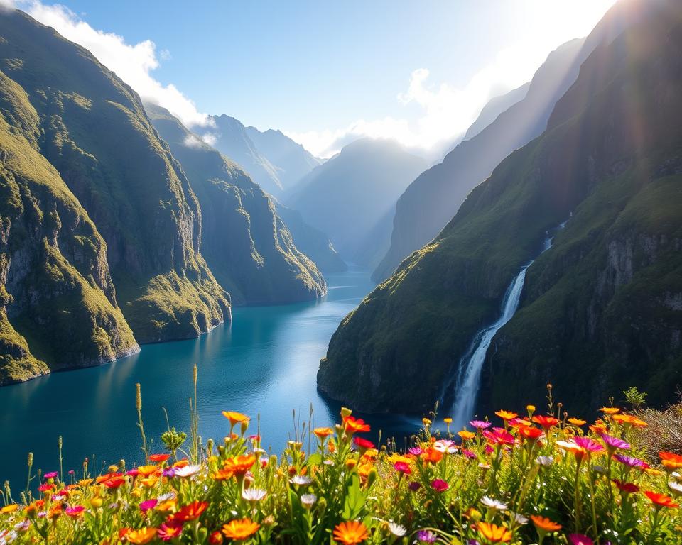 majestueuze fjorden van Nieuw-Zeeland