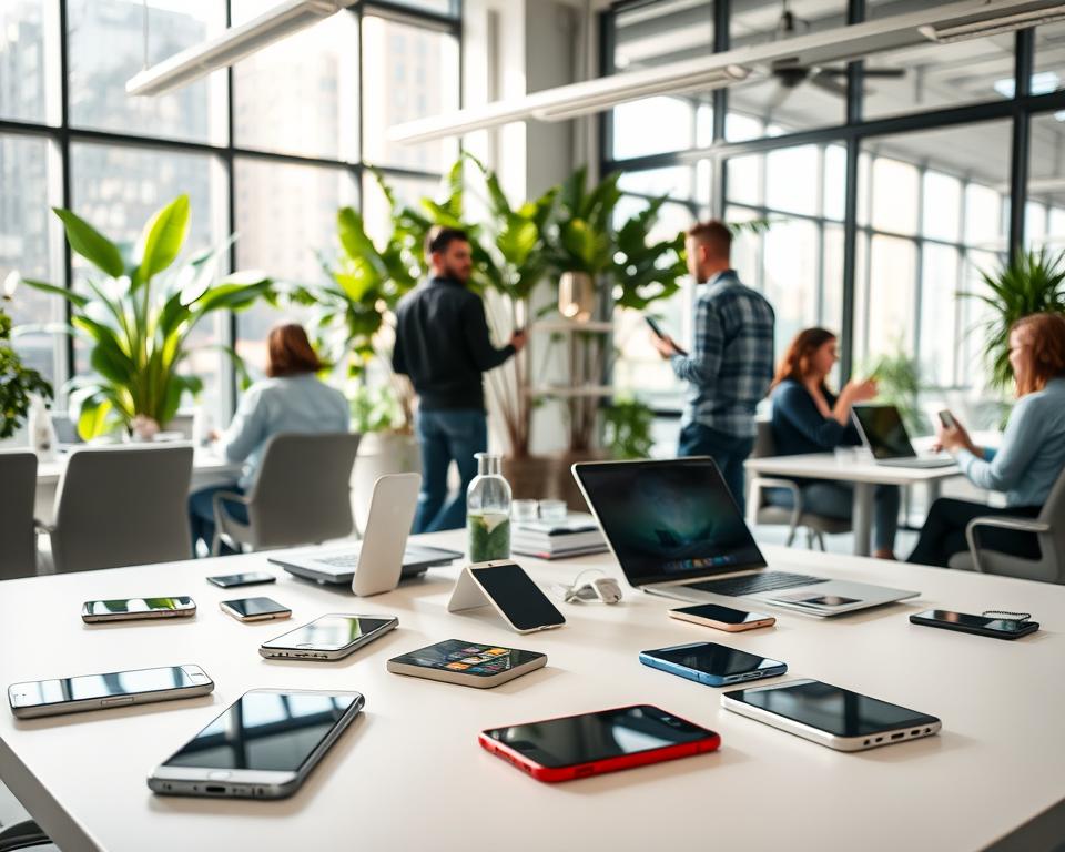 mobiele apparaten in de moderne werkplek