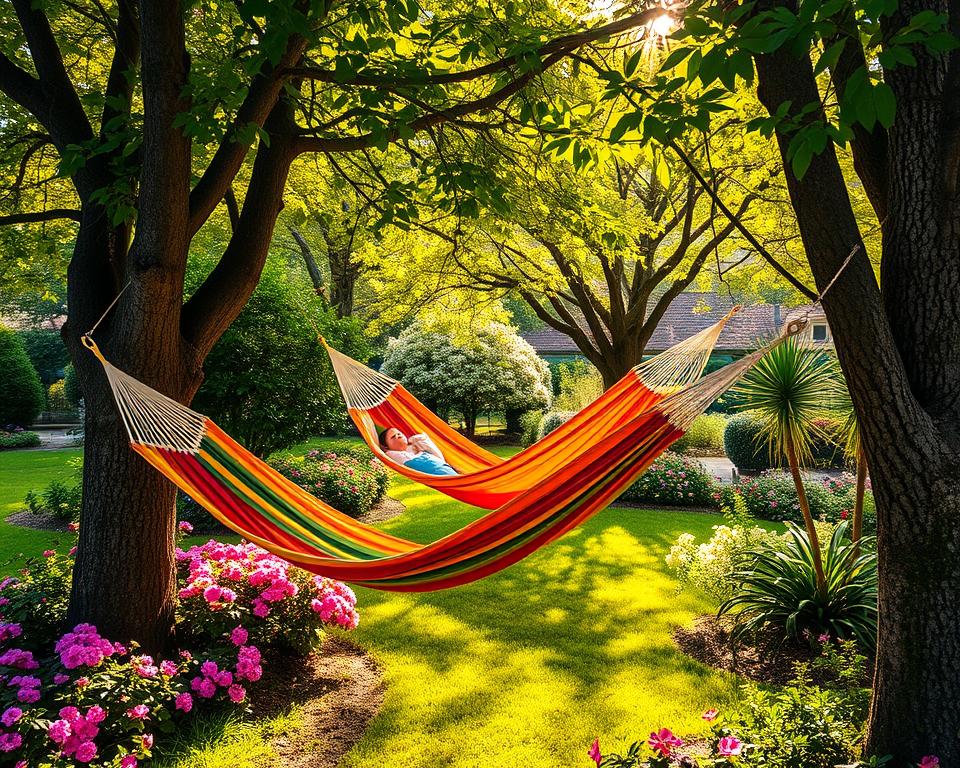 Hangmatten voor relaxte momenten in de tuin