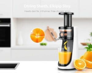 Elektrische citruspers met druppelstop: geen geknoei