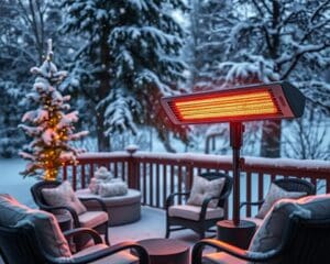 Elektrische infrarood verwarming voor buiten: warm in de winter