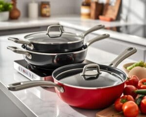 Elektrische pannenset met ingebouwde temperatuurregeling