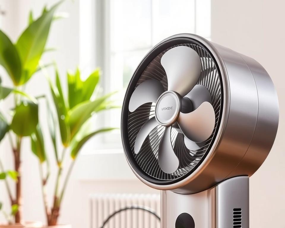 Elektrische ventilator met ingebouwde luchtzuiveraar