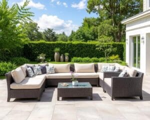 Luxe loungeset in weerbestendig materiaal: comfort buiten