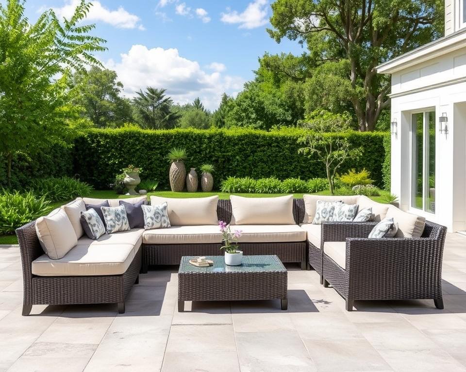 Luxe loungeset in weerbestendig materiaal: comfort buiten