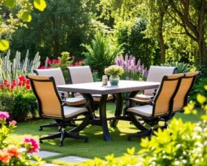 Luxe tuinset met verstelbare stoelen: comfort en stijl