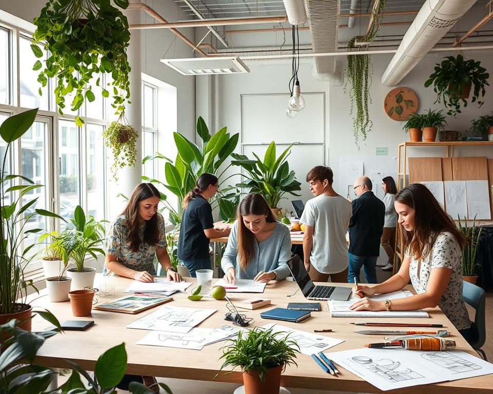 Ontwerpers die duurzaamheid op de voorgrond plaatsen