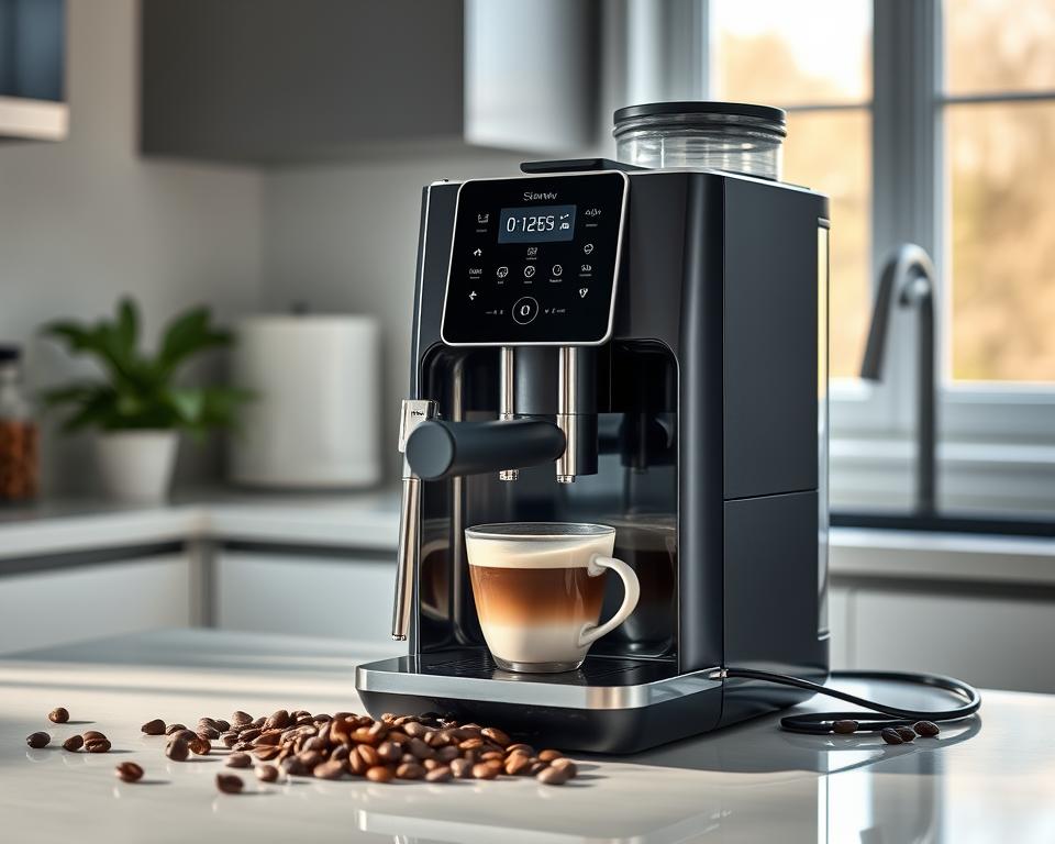 Slimme koffiemachine met melkopschuimer: koffie op afstand