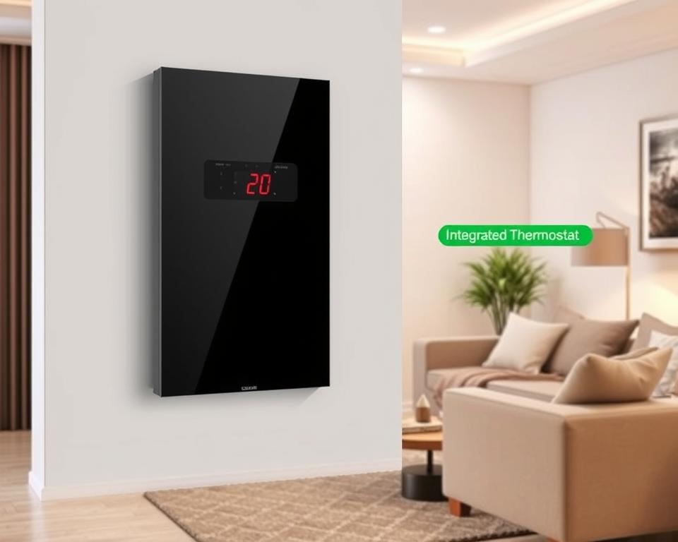 elektrische wandverwarming met thermostaat