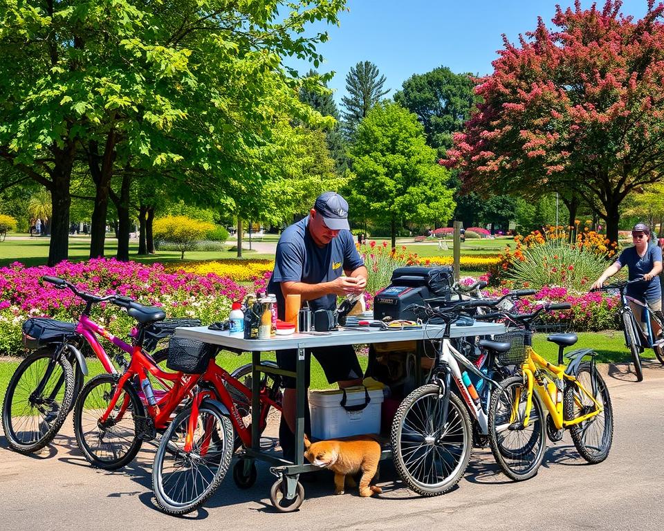 mobiele fietsreparatie