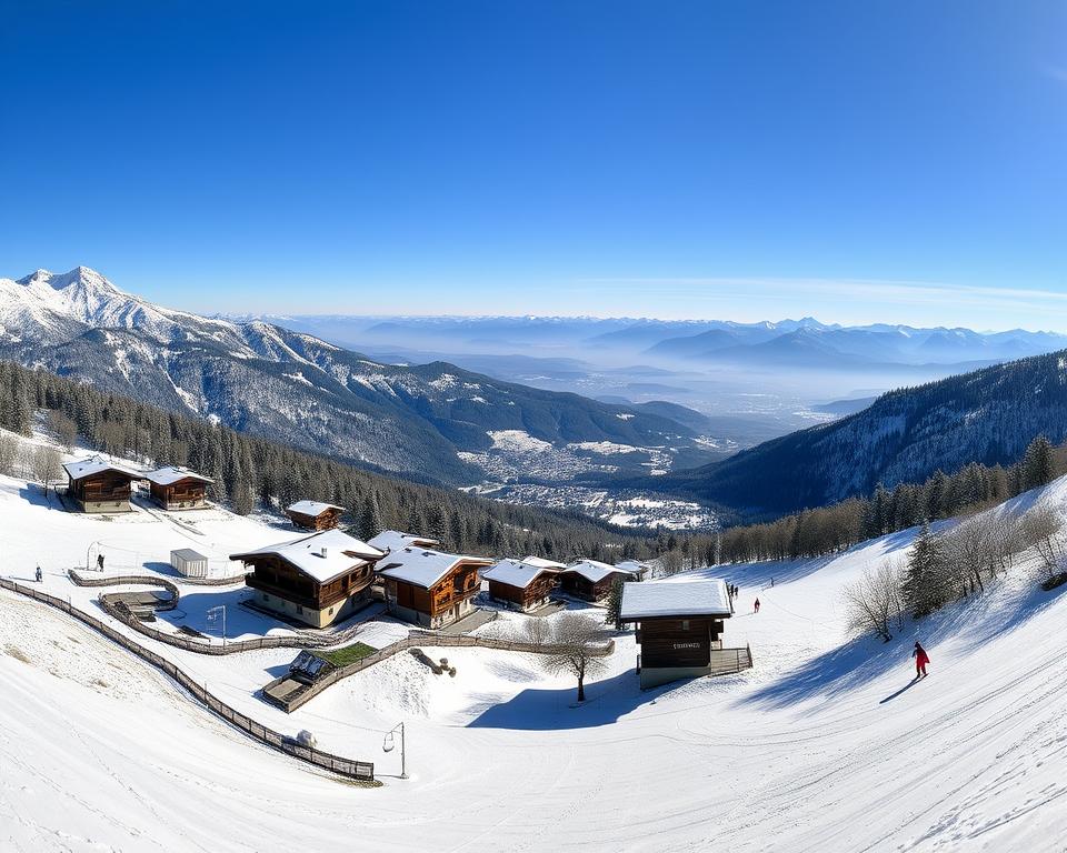 prachtig uitzicht Leysin