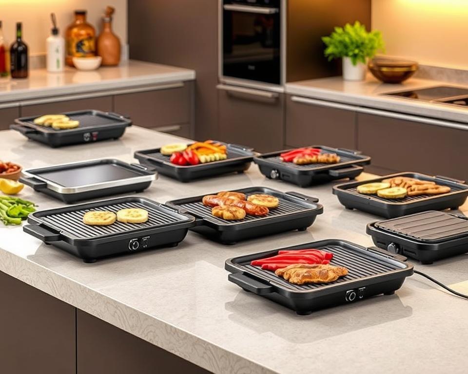 verschillende soorten elektrische grillplaten