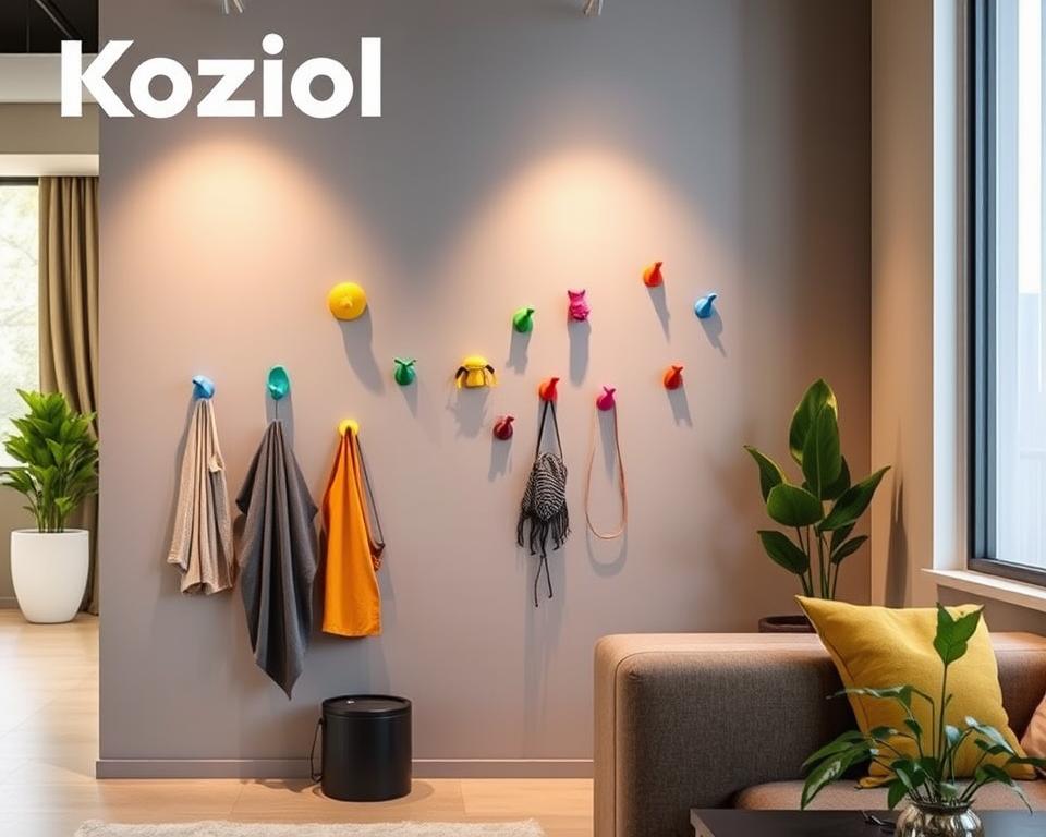 Koziol-wandhaken in moderne interieurs