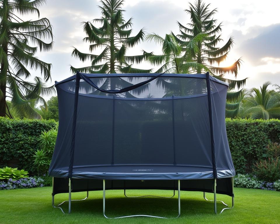 Hoe bescherm je een trampoline tegen weersinvloeden?