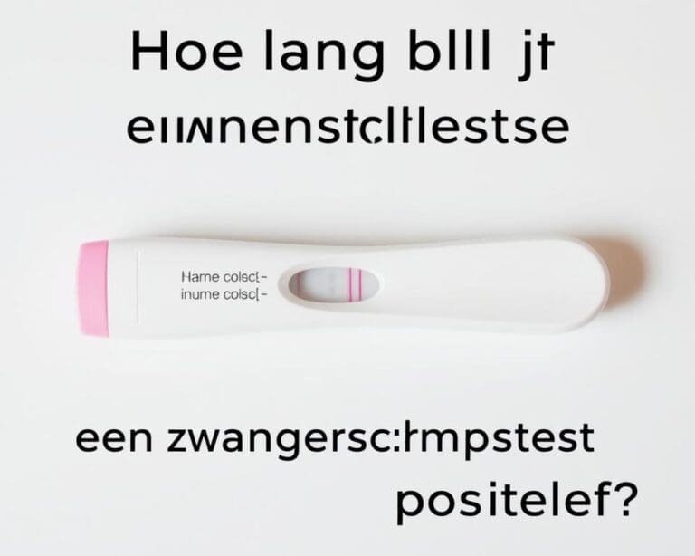 Hoe lang blijft een zwangerschapstest positief?