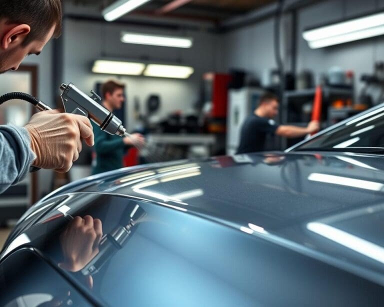 Hoe wordt een metallic lak correct hersteld?
