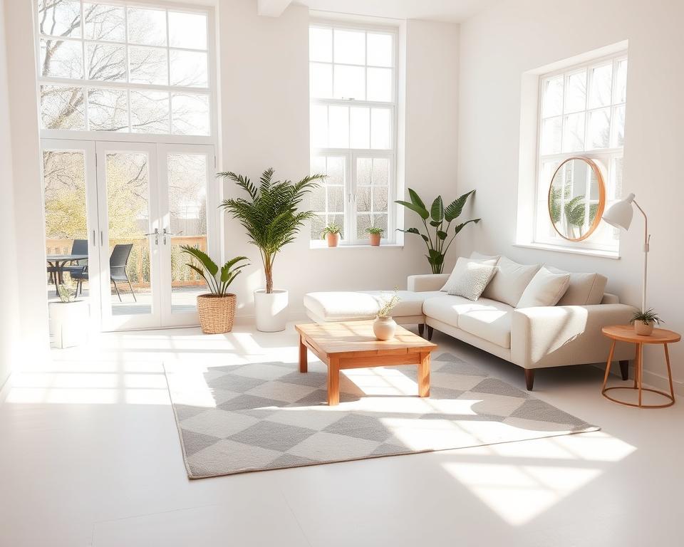 Hoe richt je een woonkamer licht en luchtig in?