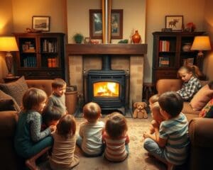 Is een houtkachel veilig met kinderen in huis?