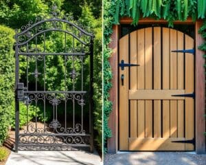 Is een ijzeren draaipoort beter dan een houten draaipoort?