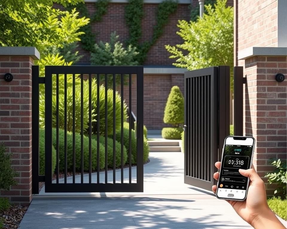 Kan ik een draaipoort automatiseren met smartphonebediening?