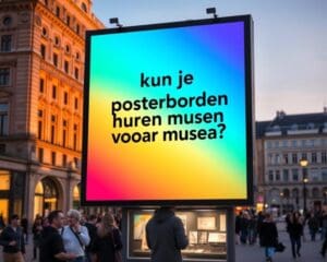 Kun je posterborden huren voor musea?