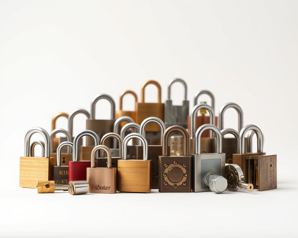 Verschillende types sloten
