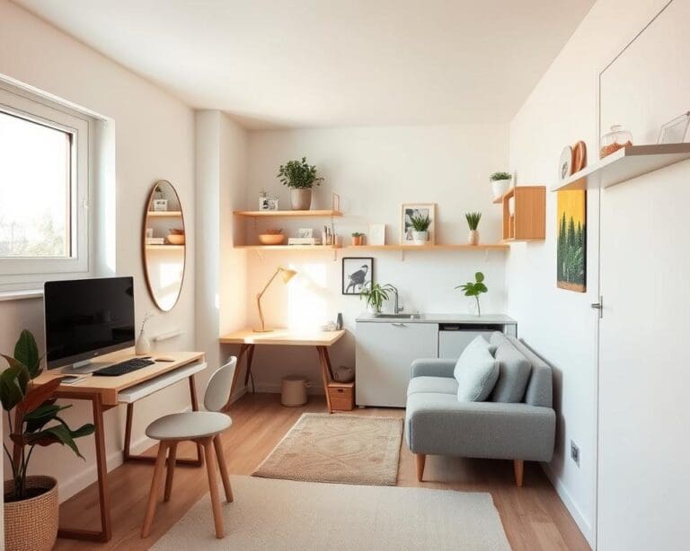 Hoe richt je een studio in met weinig vierkante meters?
