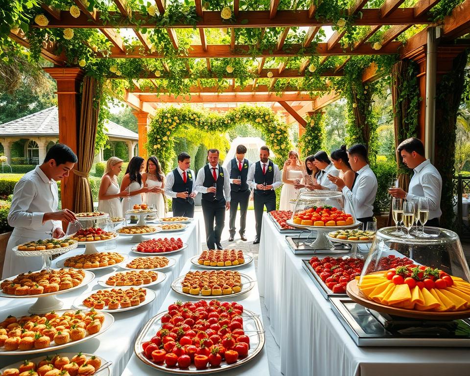 Hoe organiseert een cateringteam een bruiloft?