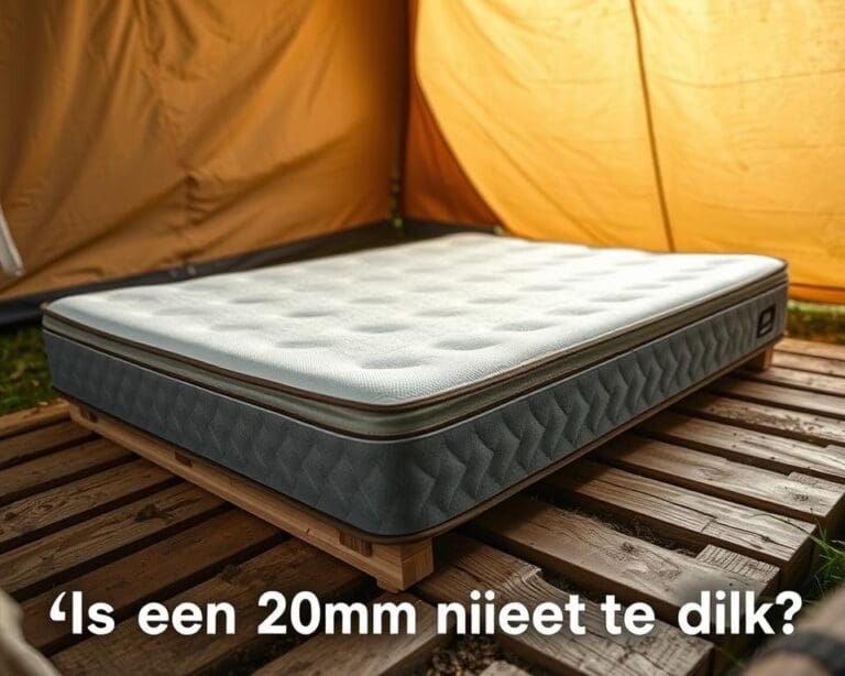 Is een 20 mm mat niet te dik?