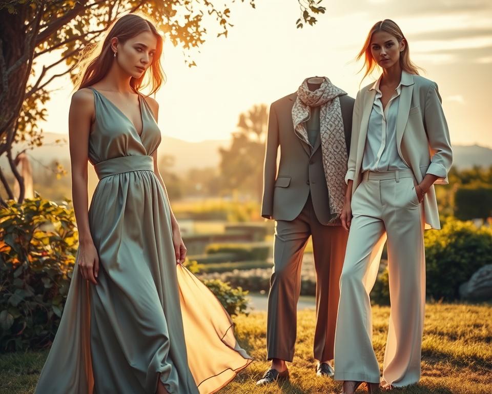 Stijlvolle outfits met zijde en katoen