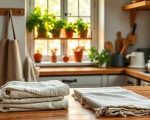 Wat zijn verantwoorde keuzes voor keukentextiel?