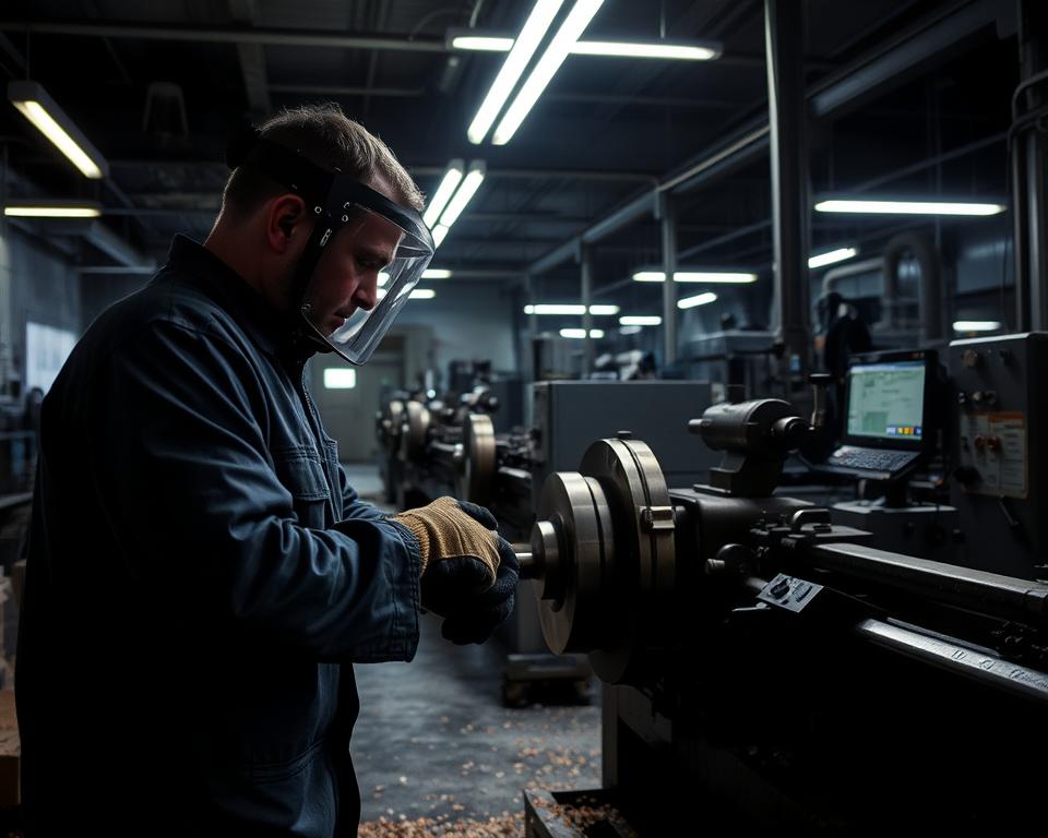 werkomstandigheden van een machinebediener