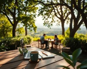 Werken in de buitenlucht: voordelen en uitdagingen