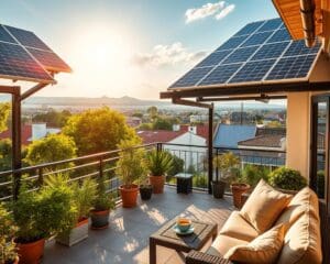 Wat zijn de voordelen van zonnepanelen op het terras?