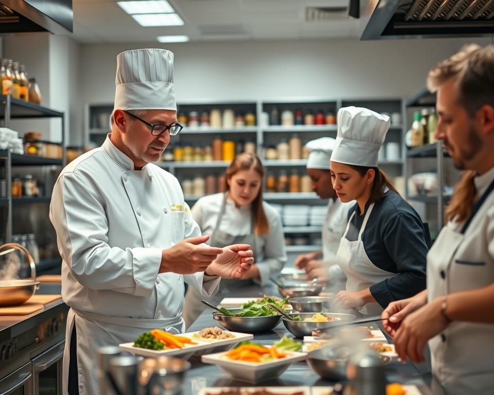 Hoe ondersteunt een chef een keukenteam?