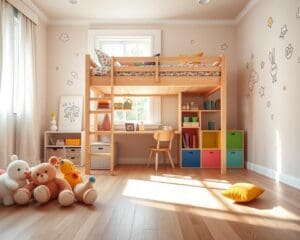 Hoe werkt een ruimtebesparend bed voor de kinderkamer?