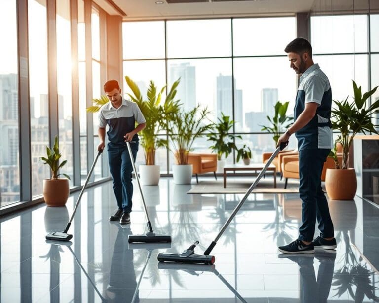 Hoe werkt een schoonmaakbedrijf voor zakelijke panden?