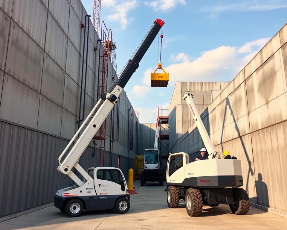 Hoe werkt hijskraanverhuur voor beperkte ruimtes?