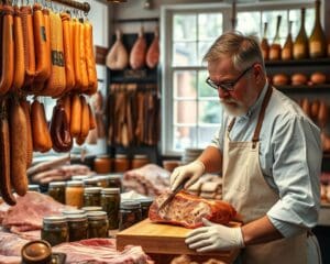 Wat doet een slager in ambachtelijke productie?