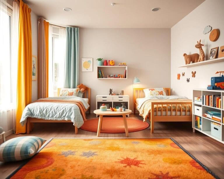 Wat helpt bij het inrichten van een gedeelde kinderkamer?