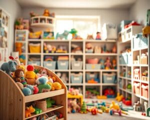 Wat helpt bij het organiseren van speelgoed?