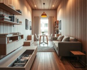 Wat zijn slimme oplossingen voor smalle kamers?