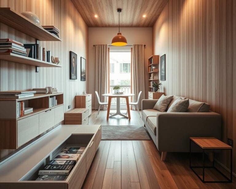 Wat zijn slimme oplossingen voor smalle kamers?